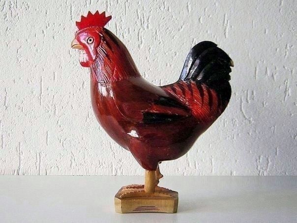 棕色公鸡 -（9898）